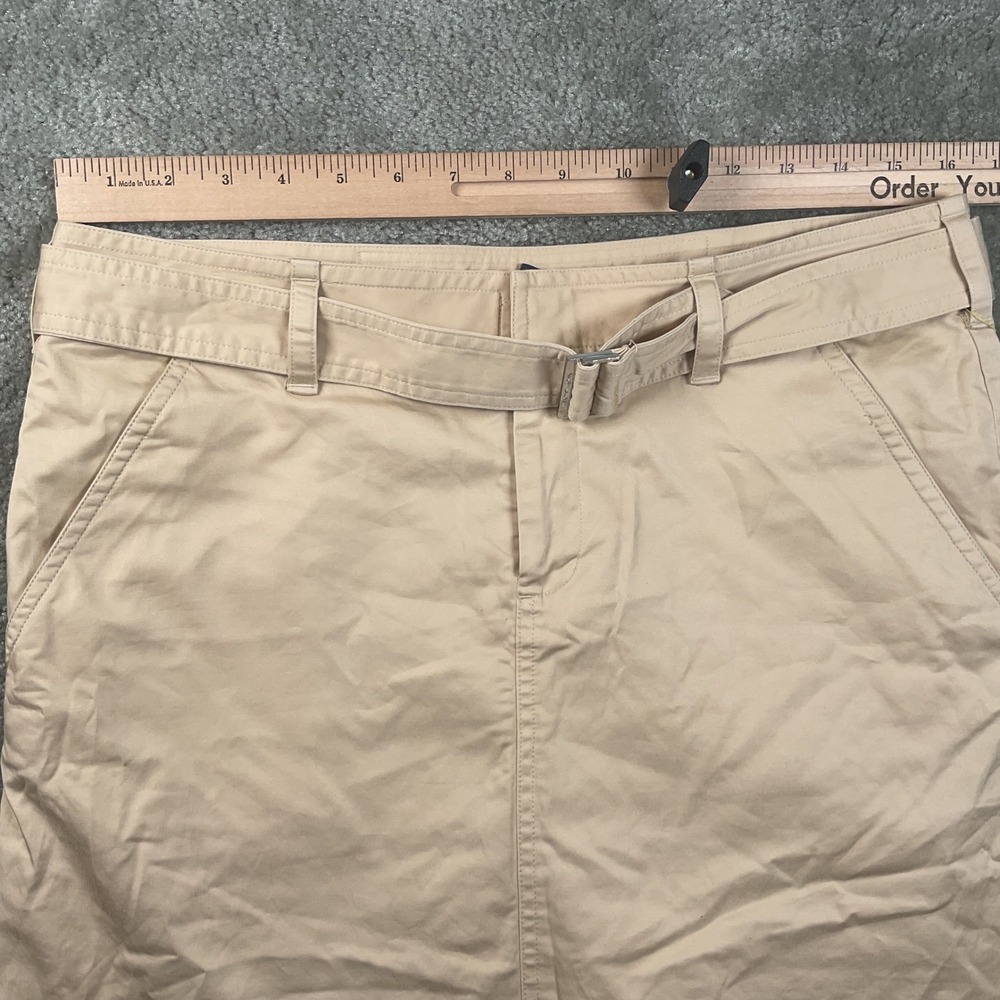 Ralph Lauren Golf Skirt Womens 8 Tan Khaki Excellent Belted Cotton Blend Mini - Picture 5 of 6